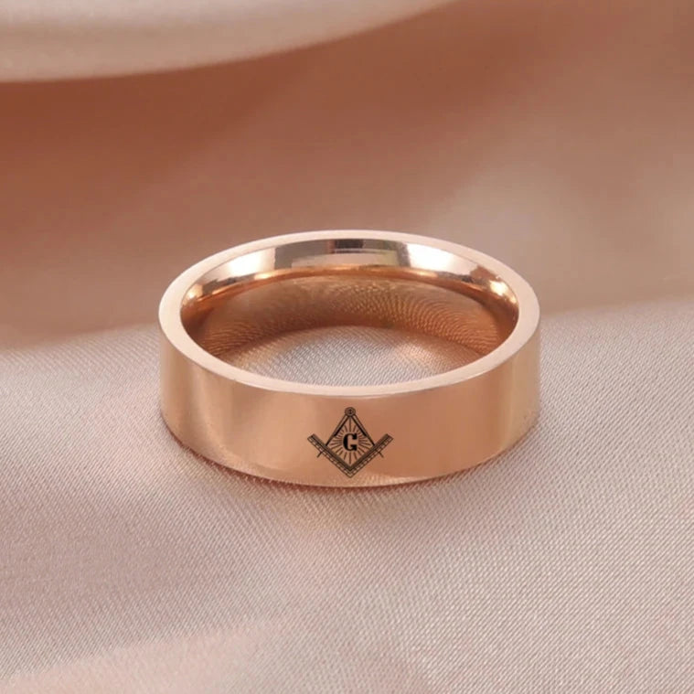 Anel Freemason Ring Titanium 316L