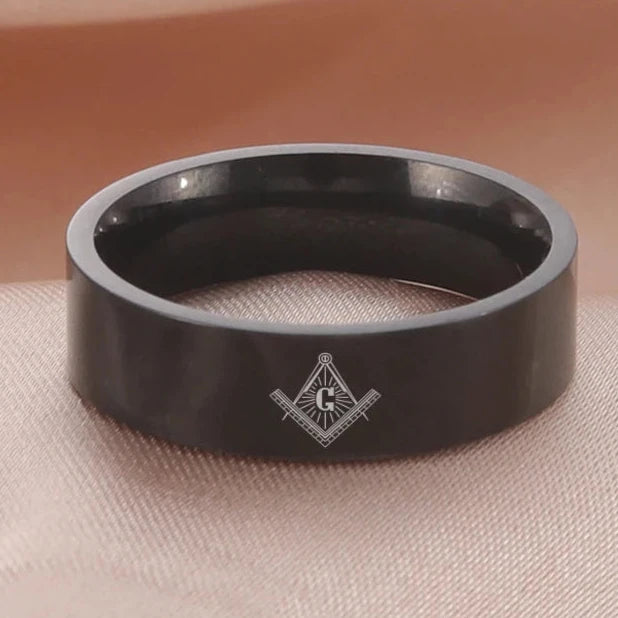 Anel Freemason Ring Titanium 316L