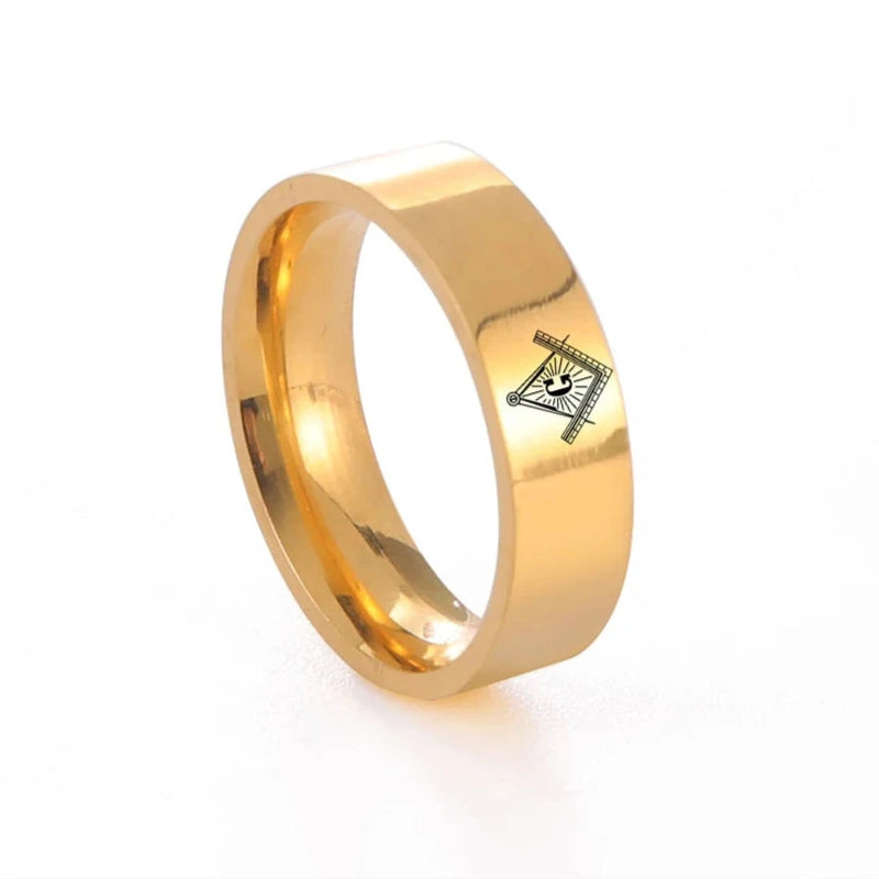 Anel Freemason Ring Titanium 316L