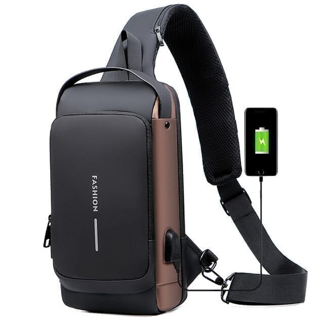 Mochila Anti-Furto com Senha USB - Slim Bag