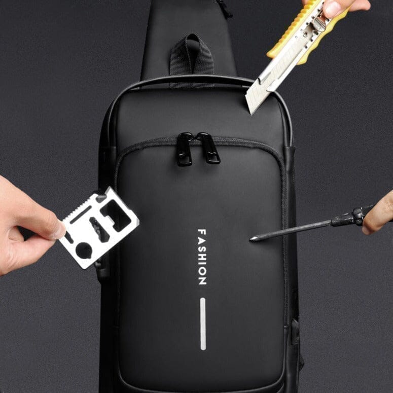 Mochila Anti-Furto com Senha USB - Slim Bag